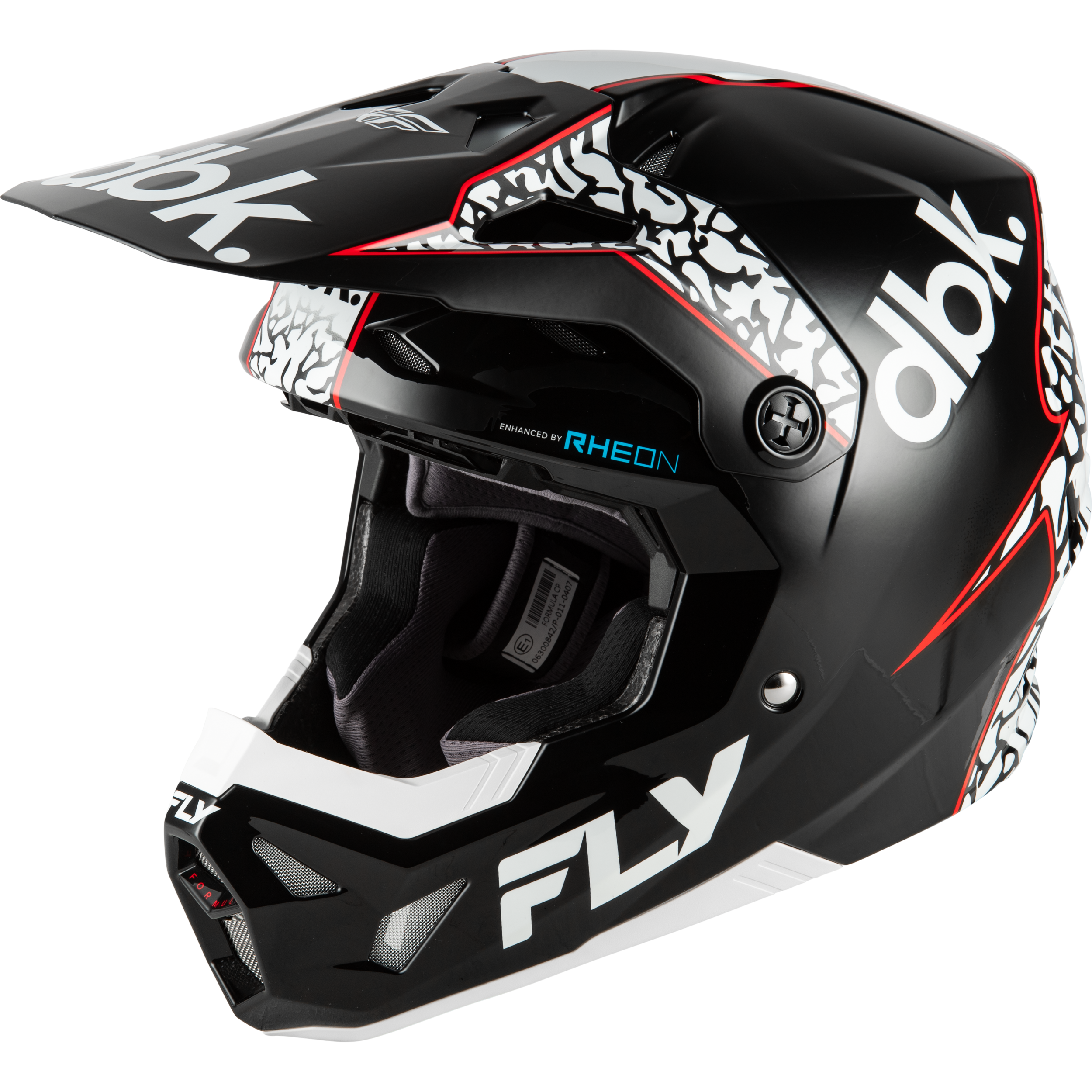 Fly Racing 2026 Formula CP DBK Helmet Black/White/Red XS