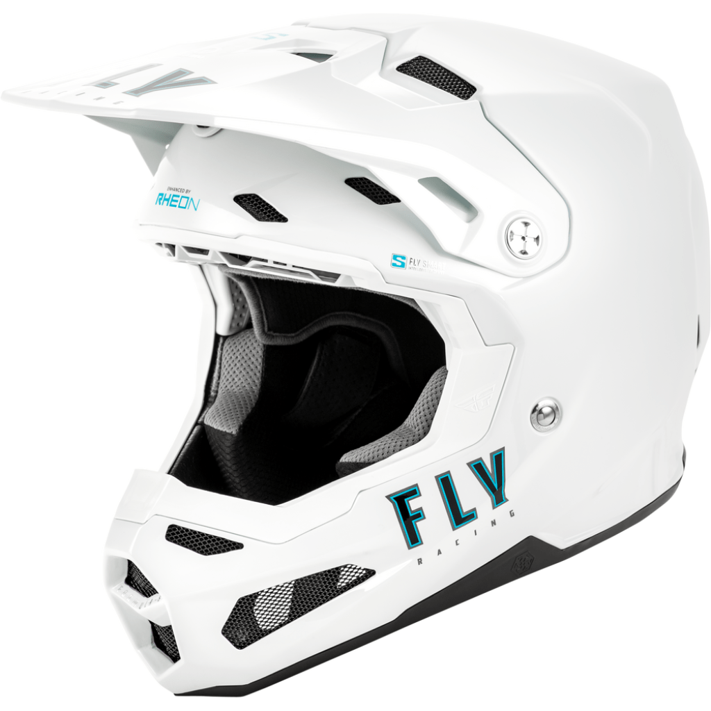 fly racing gear Fly Racing Youth Formula S Carbon Solid Helmet White Yl