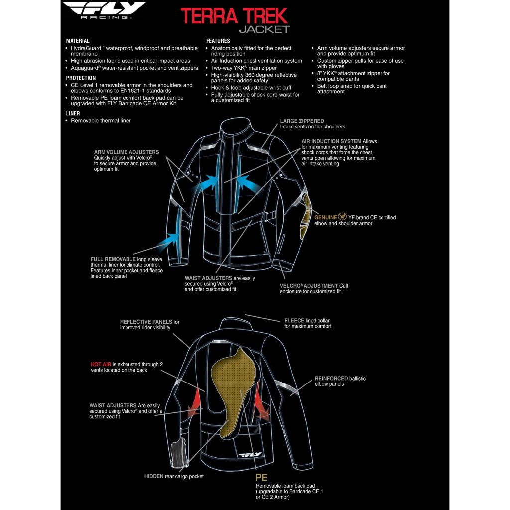 Fly Racing Terra Trek Street/Adventure Jacket
