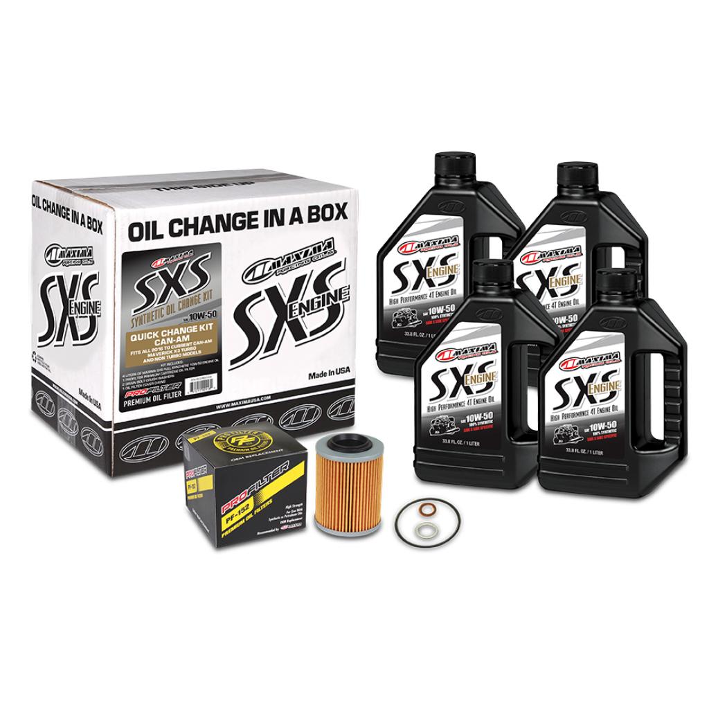 Maxima Quick Change Kit CAN-AM 10W50 FULL-SYN Maverick X3