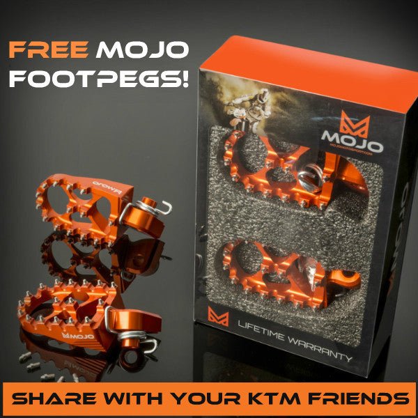 March FREE Footpeg Giveaway Update - MojoMotoSport.com