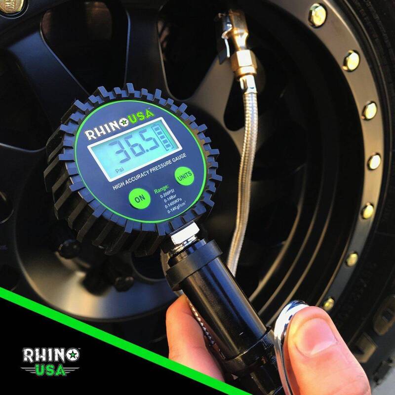 Rhino USA 200 Psi Digital Tire Inflator Gauge