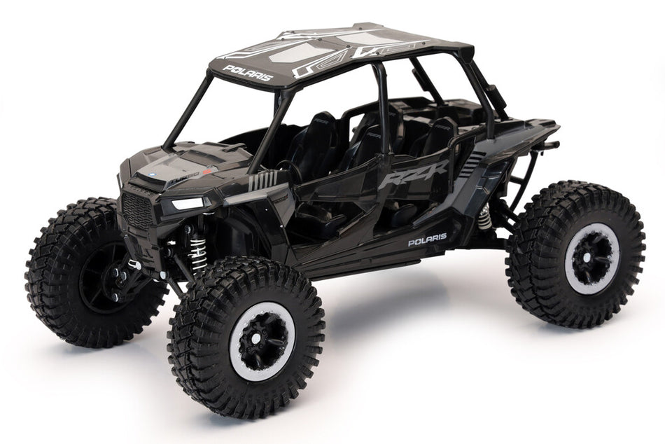 New-Ray 1:18 Scale Titanium Metallic Polaris RZR XP 4 Turbo Crawler Replica