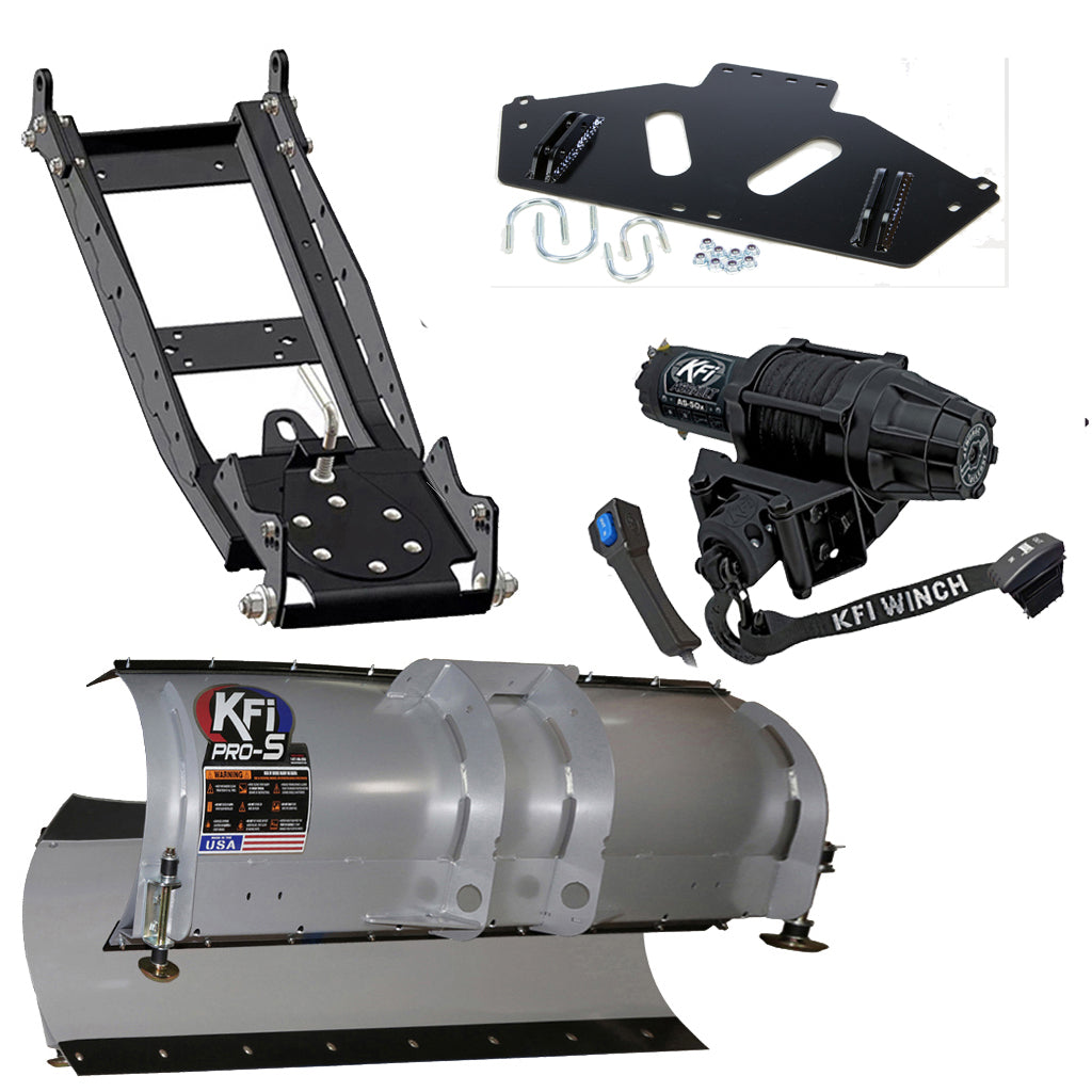 KFI Snowplow Kit 2014-2020 Arctic Cat Wildcat Trail & Wildcat Sport - MojoMotoSport.com