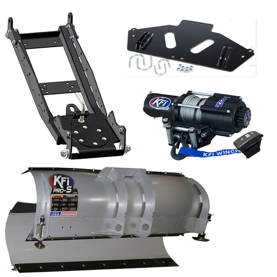 KFI Snowplow Kit 2014-2020 Arctic Cat Wildcat Trail & Wildcat Sport - MojoMotoSport.com