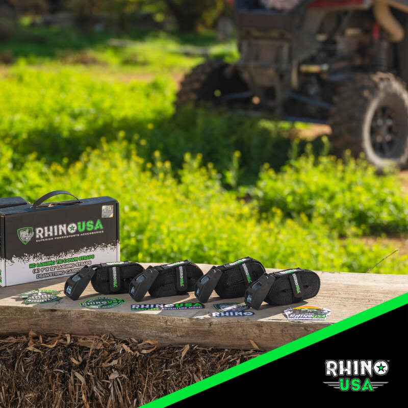 Rhino USA Lashing Straps 1In X 12Ft - Set Of 4