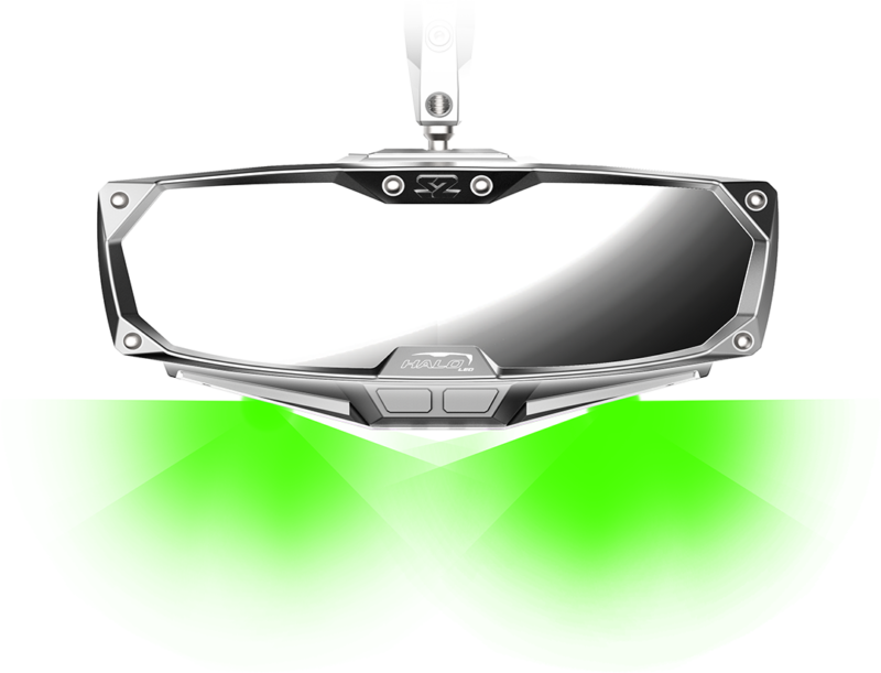 Seizmik Halo-RA LED Rearview Mirror w/ Cast Aluminum Bezel Can-Am Defender | 56-18023