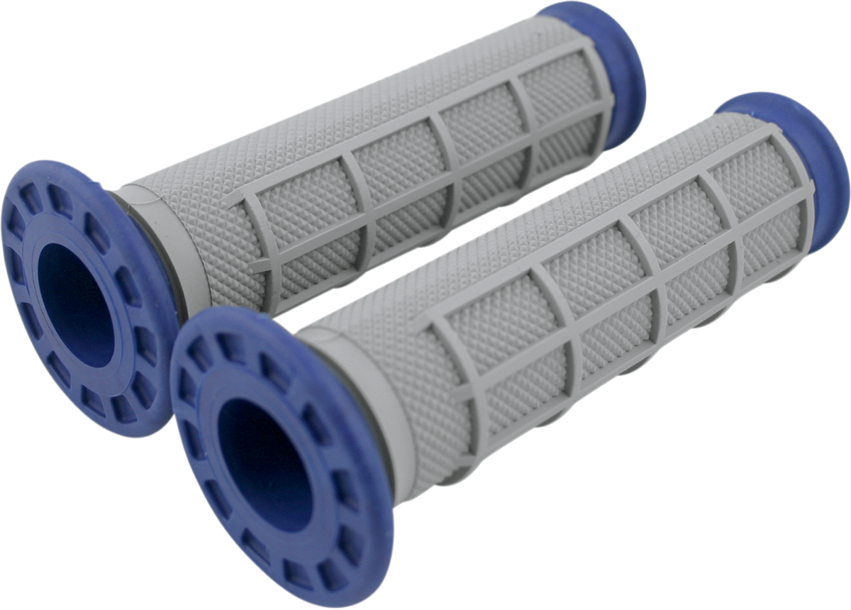 RENTHAL Dual-Compound ATV Grips - Half Waffle - Blue G170