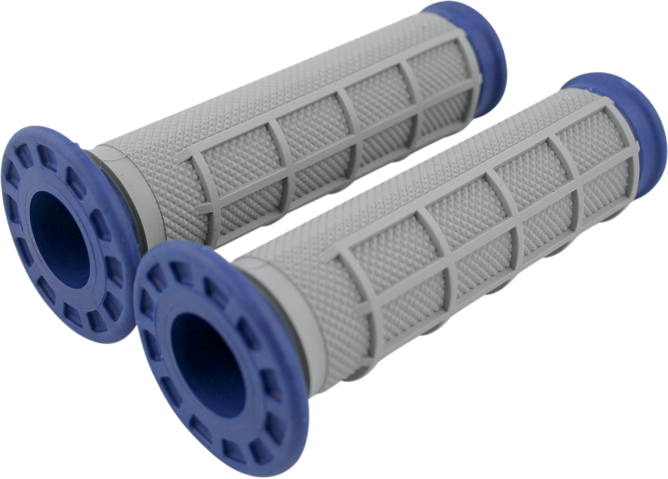 RENTHAL Dual-Compound ATV Grips - Half Waffle - Blue G170