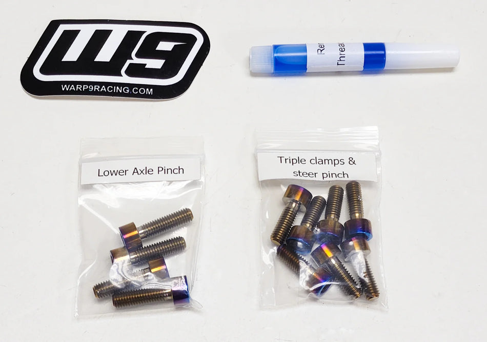 Warp 9 E-Moto Titanium Fork Bolts