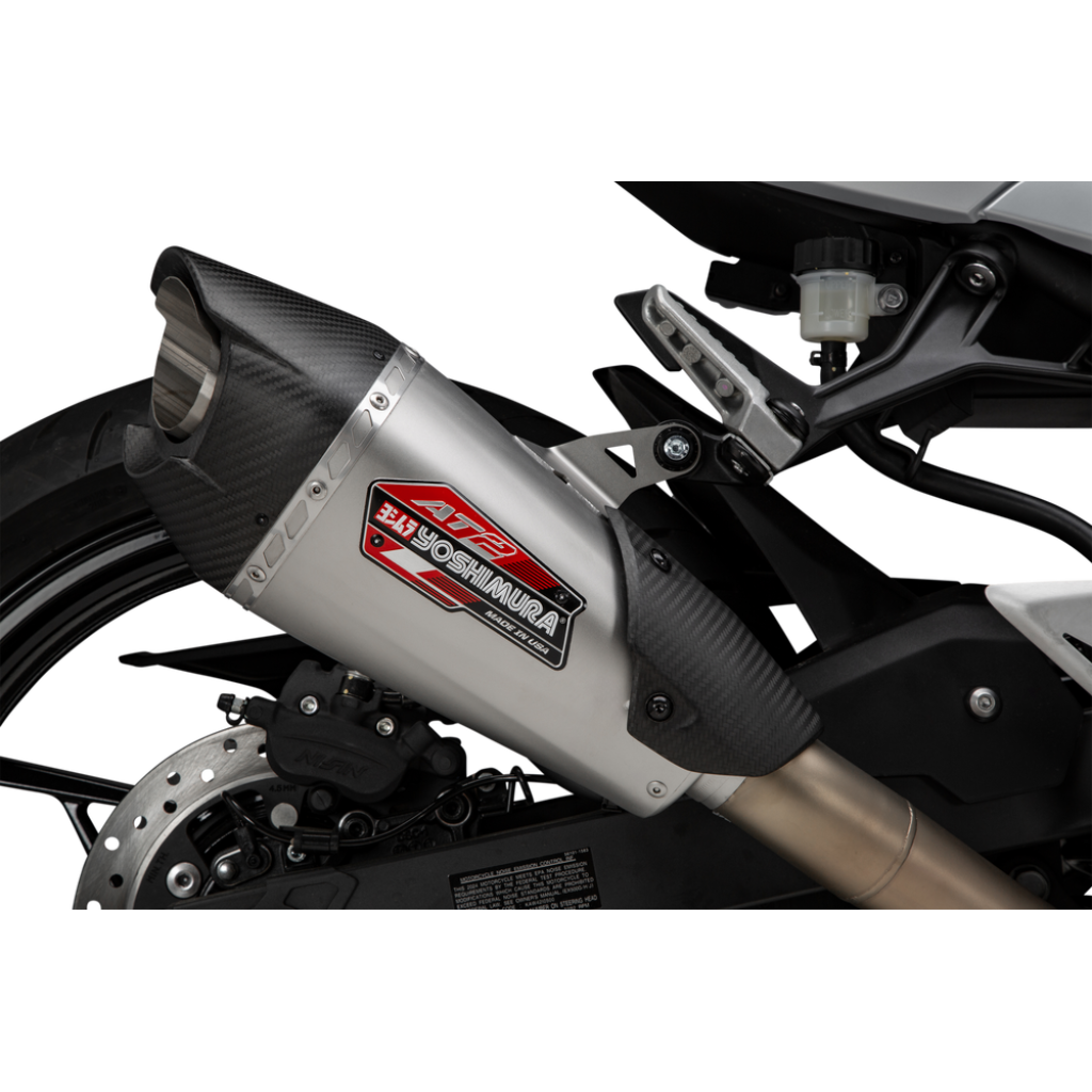 Yoshimura AT2 Stainless Full Exhaust System 2024 Kawasaki Ninja 500/Z500 | 14730AP520