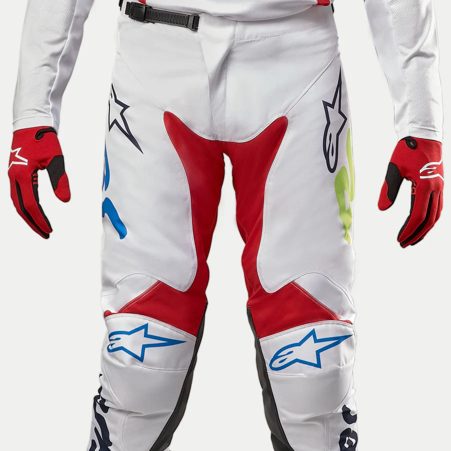 Alpinestars Racer Hana White/Multicolor Moto Gear Set - Pant and Jersey Combo
