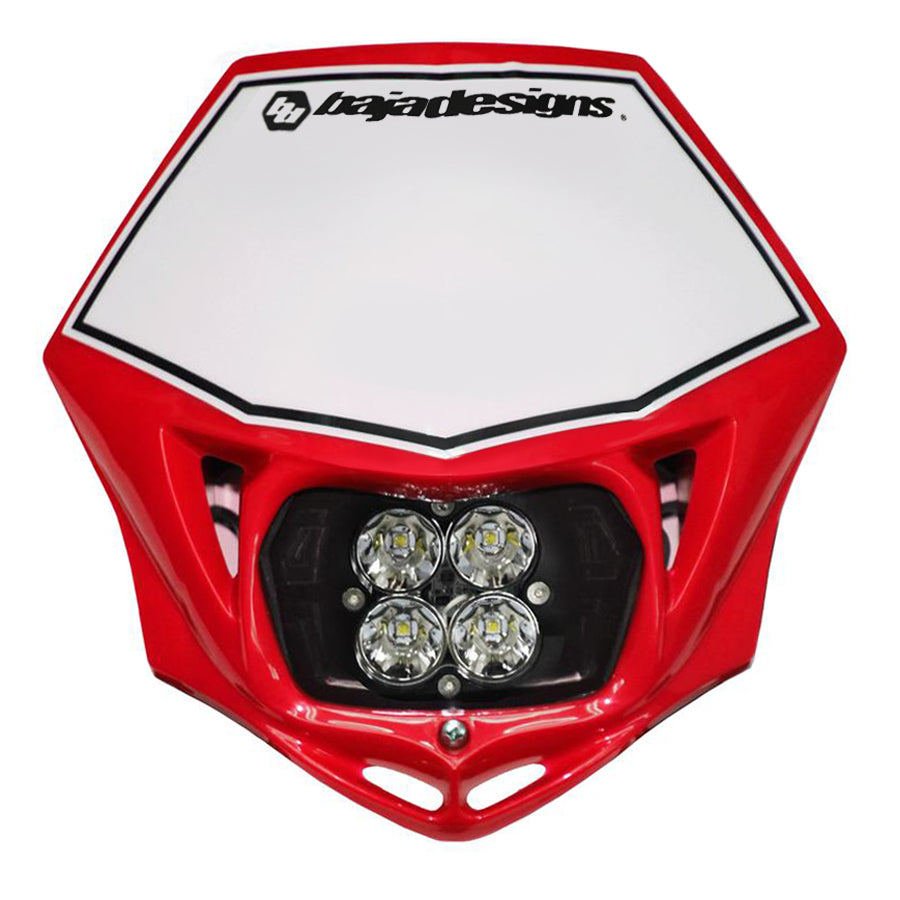 Baja Designs Squadron Pro Motorcycle Headlight LED Race Light - Red