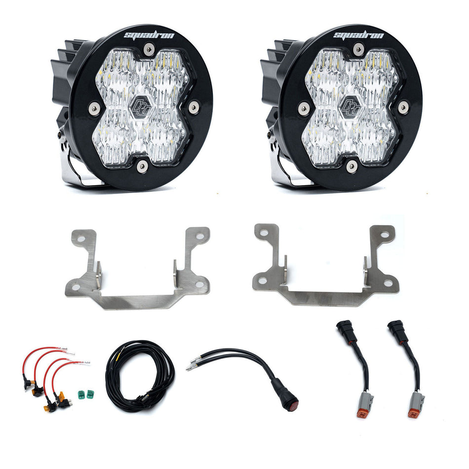 Baja Designs Squadron 2.0 Sport Fog Pocket Light Kit RAM 2019-25 2500/3500