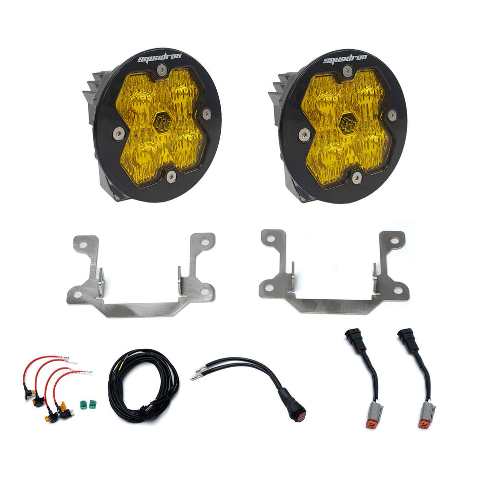 Baja Designs Squadron 2.0 Sport Fog Pocket Light Kit RAM 2019-25 2500/3500