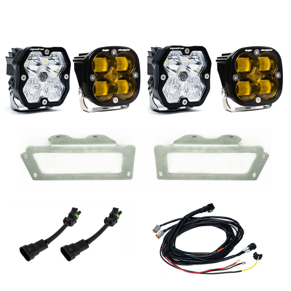 Baja Designs Squadron 2.0 Sport/Squadron SAE Dual Fog Pocket Light Kit RAM 1500/2500/3500