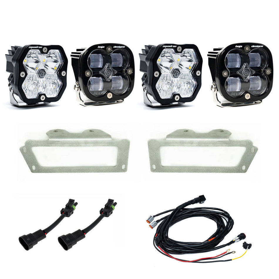 Baja Designs Squadron 2.0 Sport/Squadron SAE Dual Fog Pocket Light Kit RAM 1500/2500/3500