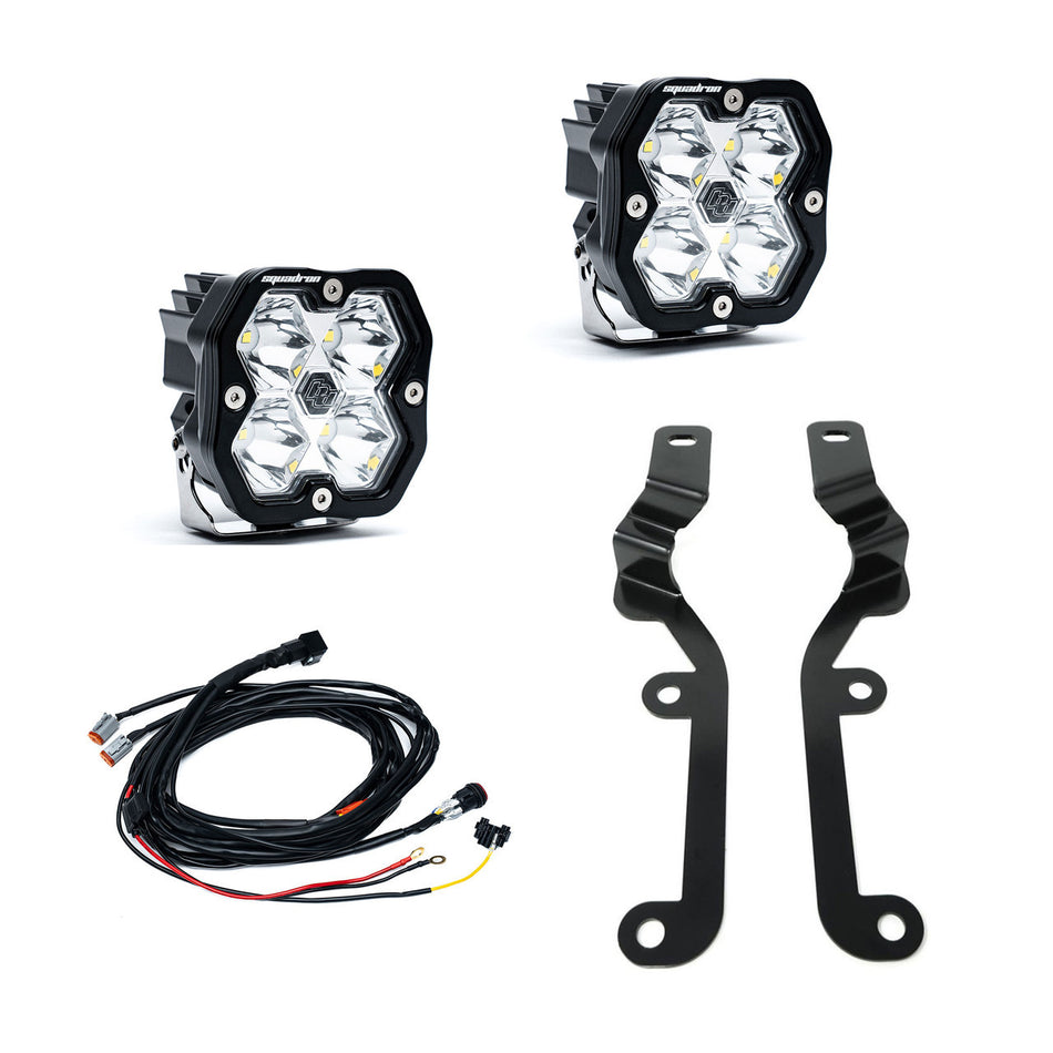Baja Designs Squadron 2.0 Sport A-Pillar Light Kit Chevy 2019-24 Silverado 1500