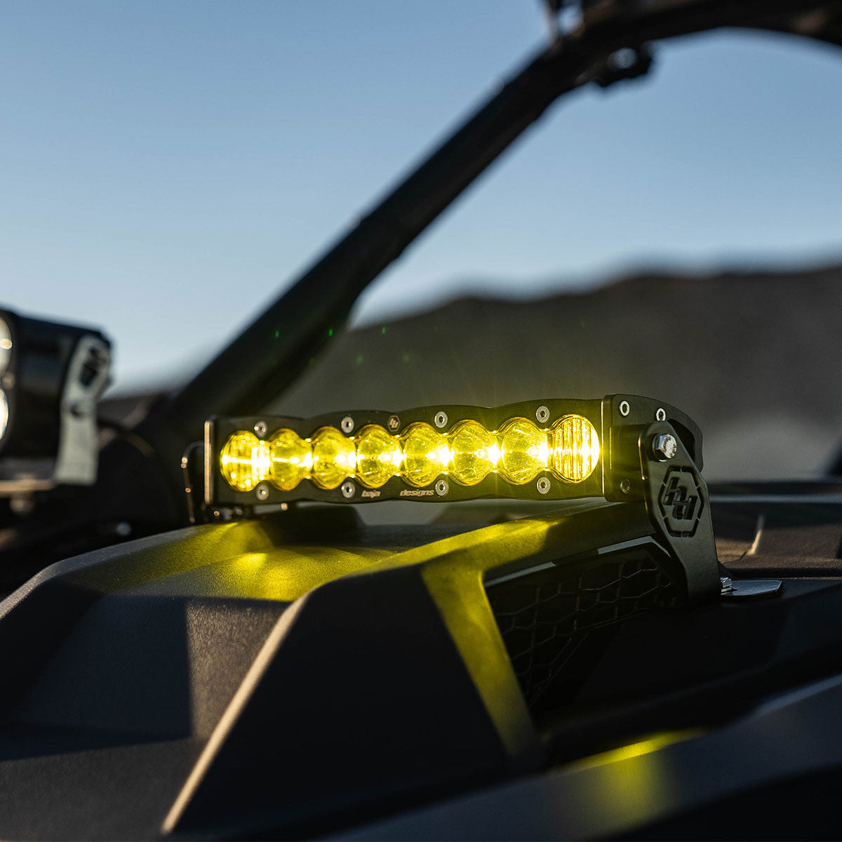 Baja Designs 22-23 Polaris RZR Pro R S8 10in Hood Mount Kit - Clear