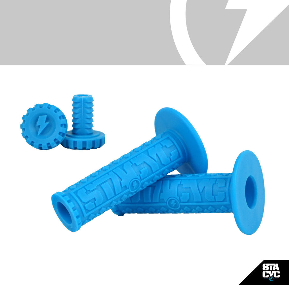 Stacyc 12E/16E Grips 19Mm Cyan With Bar Ends
