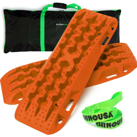 Rhino USA Recovery Traction Boards - Black (Pair)