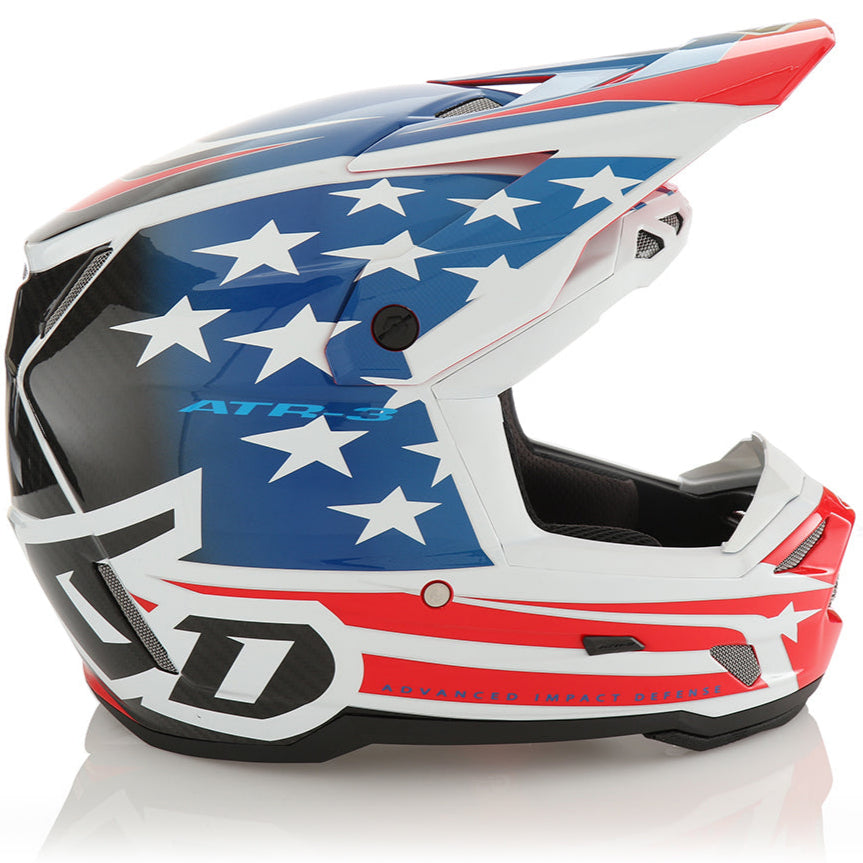 6D ATR-3Y Patriot Carbon Composite Youth Moto Helmet