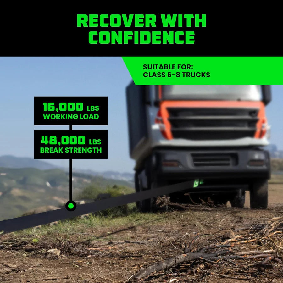 Rhino USA 6" x 30' Ultimate Recovery Tow Strap | RG-TS6X30