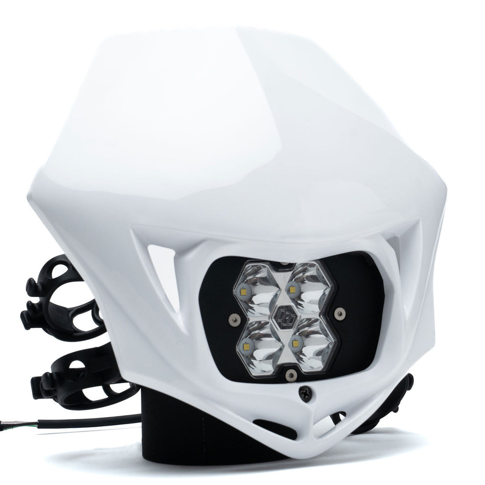 Baja Designs Squadron 2.0 Sport Universal Motorcycle A/C LED Headlight Kit w/ Shell