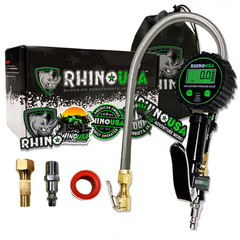 Rhino USA 200 Psi Digital Tire Inflator Gauge