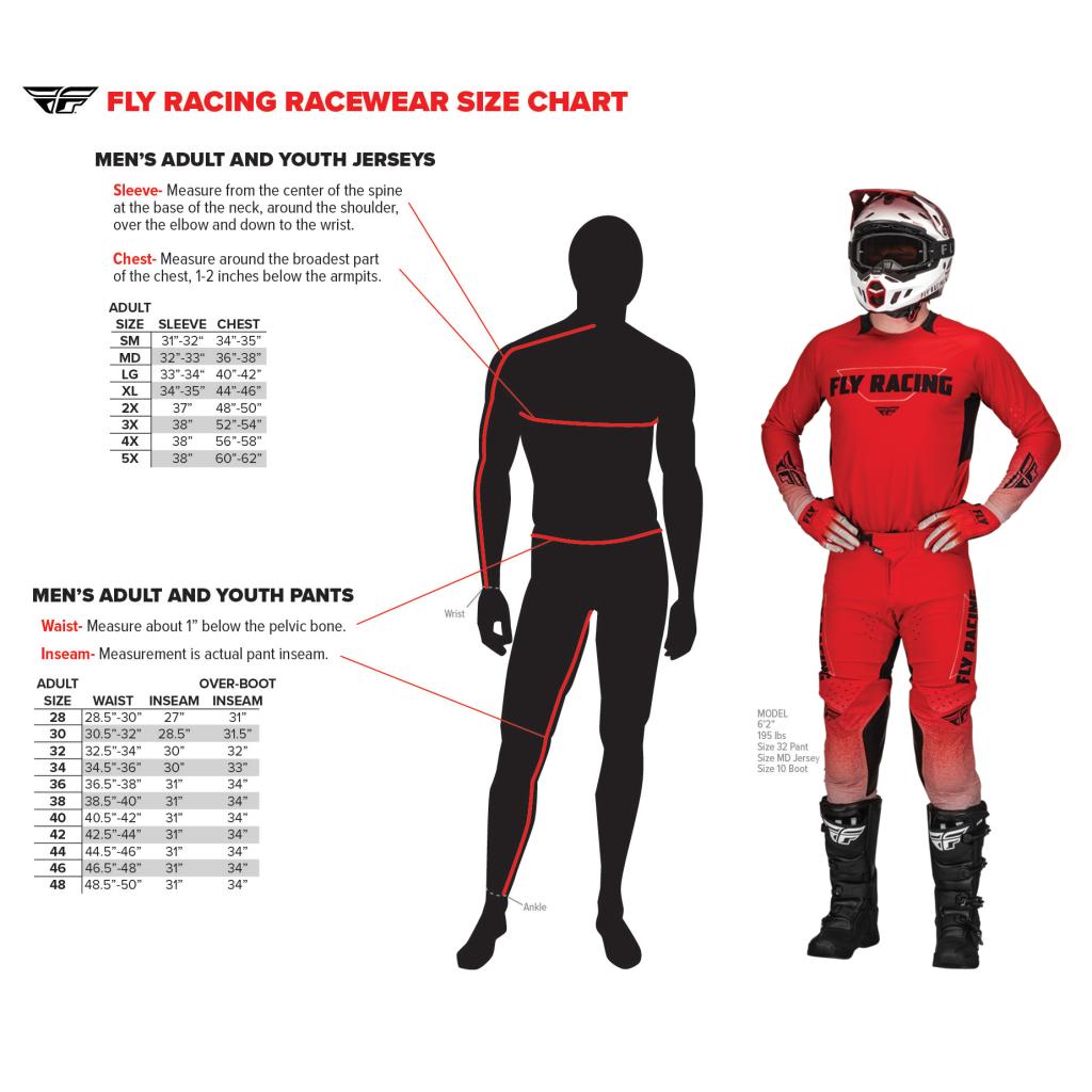 Fly racing evolution dst racewear jersey/byxa kit 2023