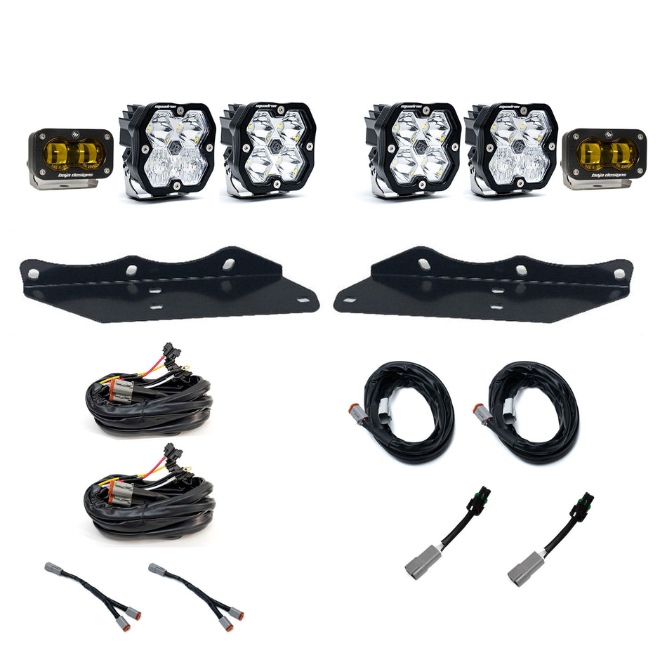 Baja Designs Squadron 2.0 Sport/S2 SAE "Sportman" Fog Pocket Light Kit Ford 2017-20 F-150 Raptor