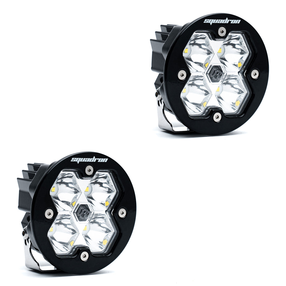 Baja Designs Squadron-R 2.0 Sport Black LED Auxiliary Light Pod Pair