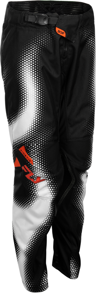 Fly Racing Youth Kinetic Torch Pants - Black/White/Orange