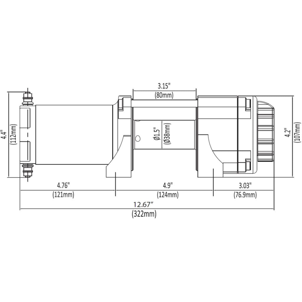 KFI A2500-RL Winch| A2500-R2