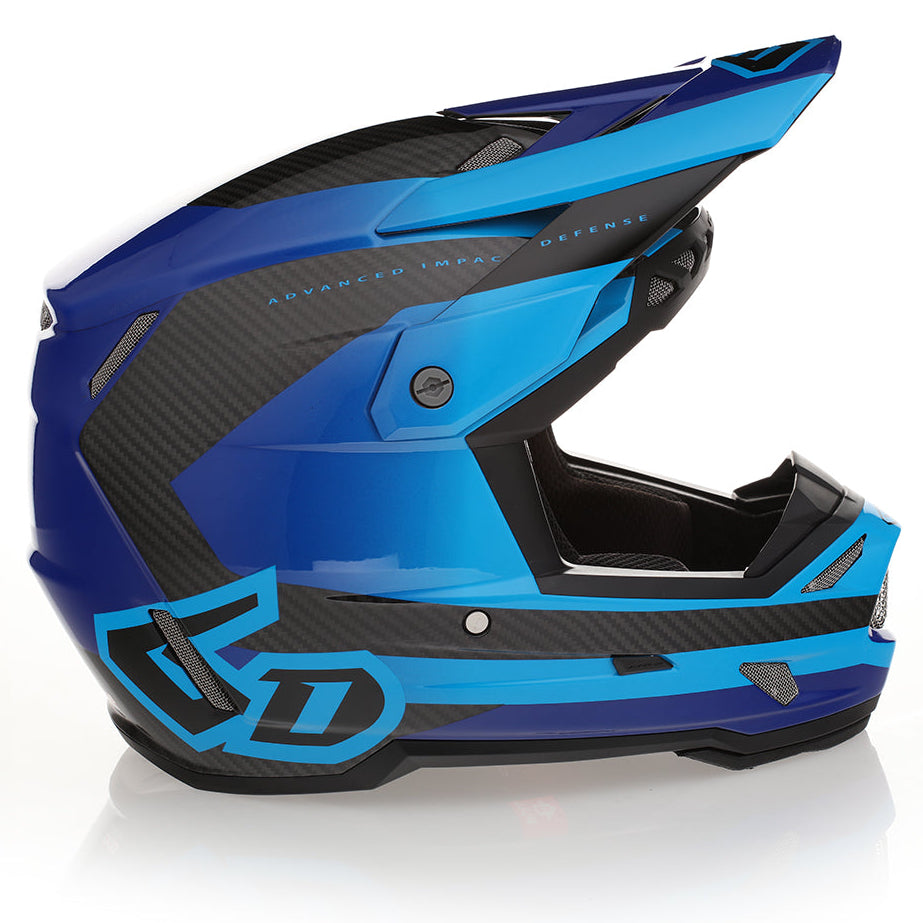 6D ATR-3 Pure Carbon Composite Moto Helmet