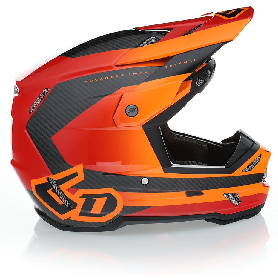6D ATR-3 Pure Carbon Composite Moto Helmet