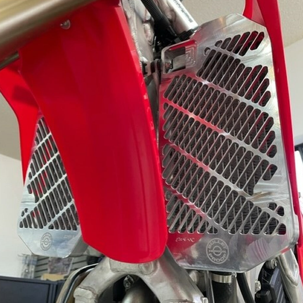 Kogelvrije ontwerpen Honda CRF250R/450R(RX) '21-up radiatorbeschermers [open verpakking retour]