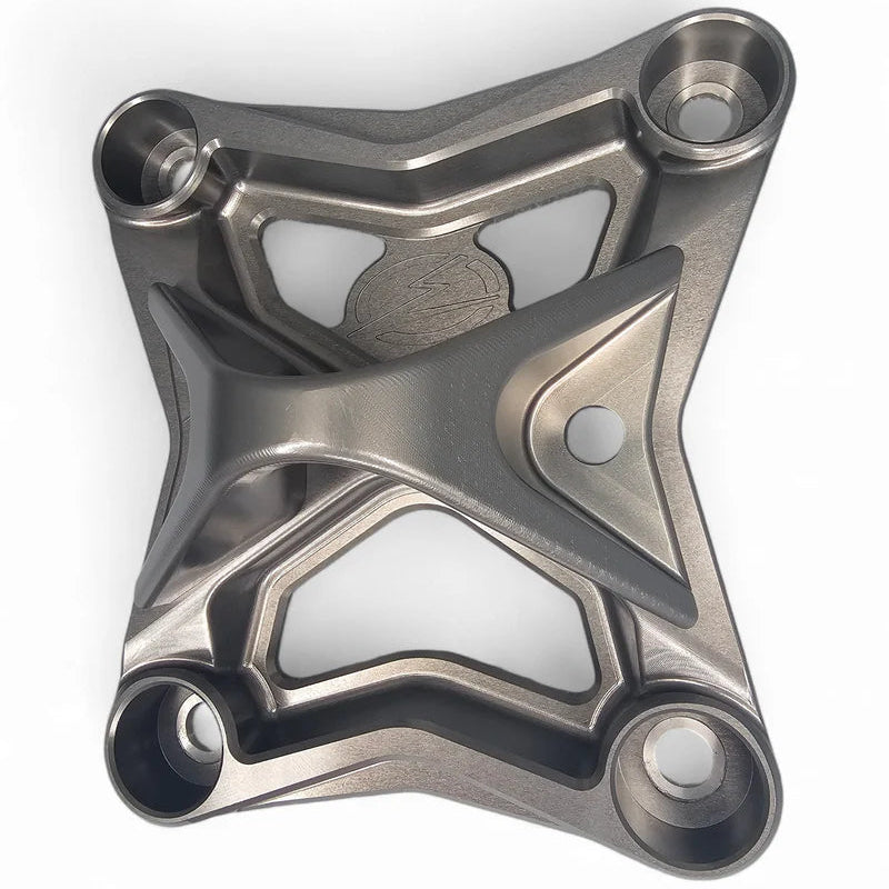 Elektric Offroad 2017+ Can Am X3 Maverick 6 bolt EOD XL Radius Rod Plate with Tow Hook Gun Metal