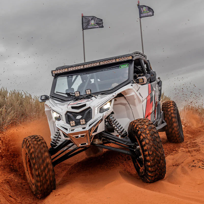 Elektric Offroad 2017+ Can-Am X3 Maverick Machined Billet Front Winch Bumper (Clear Anodize)