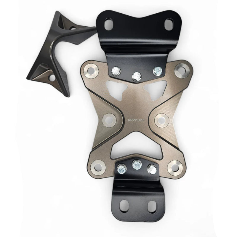 Elektric Offroad 2022+ Can Am X3 10 Bolt Radius Rod Plate with Pull Hook (Gun Metal)