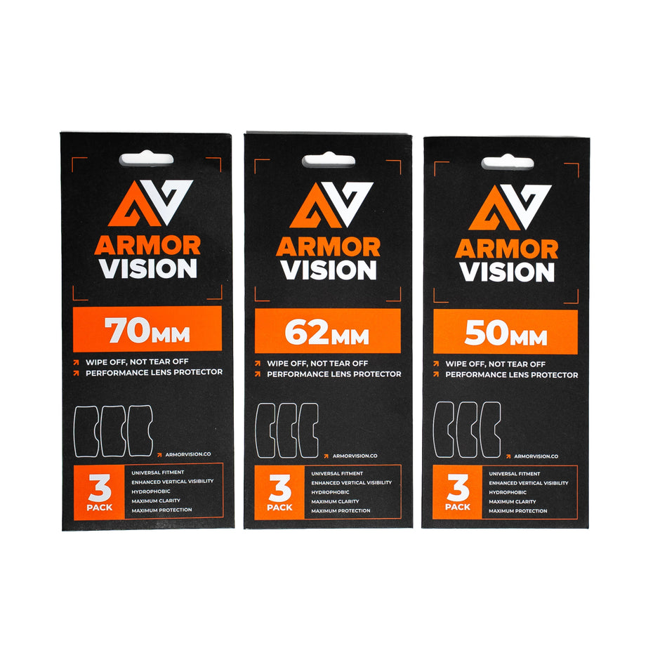 Armor Vision SMART FILM 2.0 HPPF Lens Protector 3-pk