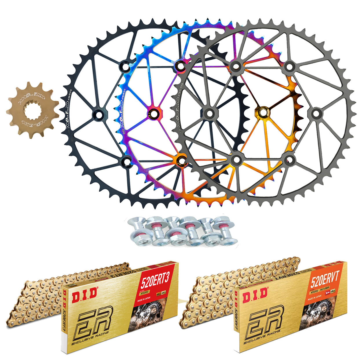 Dirt Tricks Front & Rear Sprockets &  D.I.D ERT3 or ERVT X-Ring Chain Beta