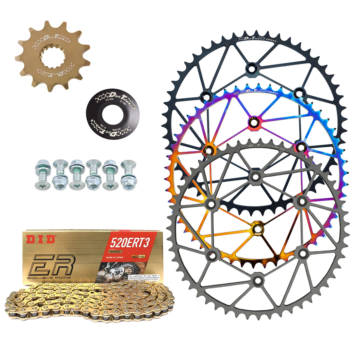 Renthal Ultralight Works Chain & Sprocket Kit KTM/Husqvarna/GasGas 125 - 501 - MojoMotoSport.com
