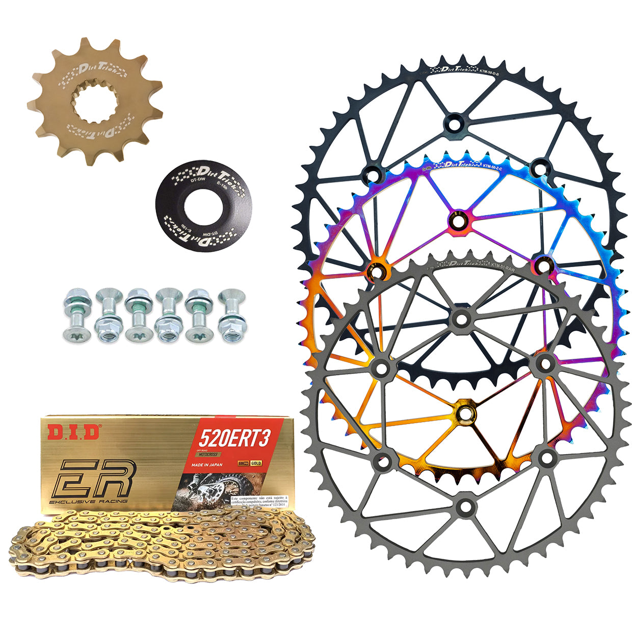 Renthal Ultralight Works Chain & Sprocket Kit KTM/Husqvarna/GasGas 125 - 501 - MojoMotoSport.com