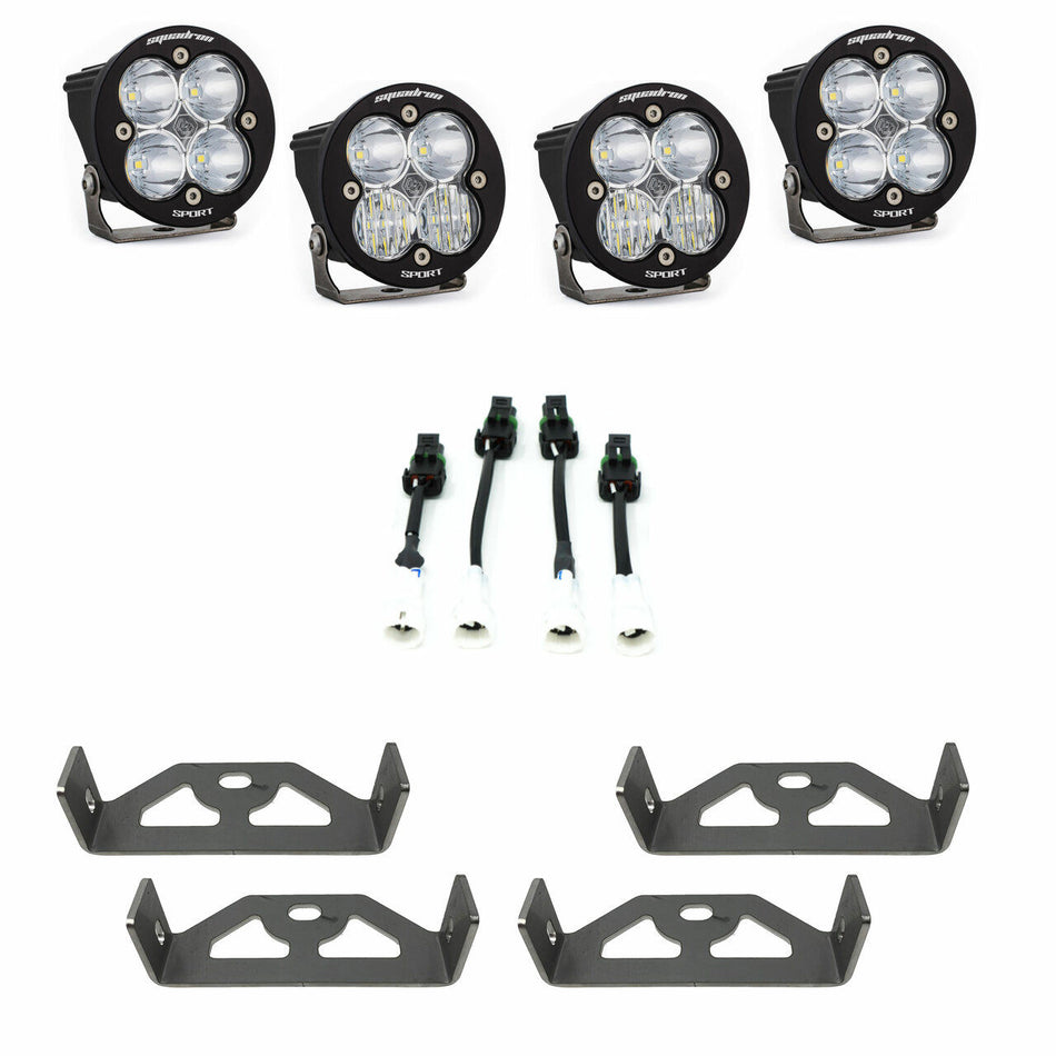 Baja Designs Squadron-R Sport Headlight Kit 2016-25 Yamaha YXZ