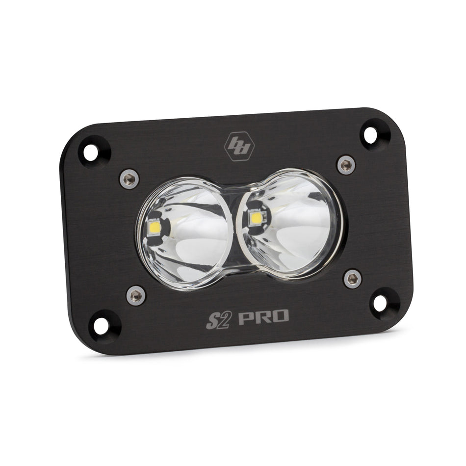 Baja Designs S2 Pro Black Flush Mount LED Auxiliary Light Pod
