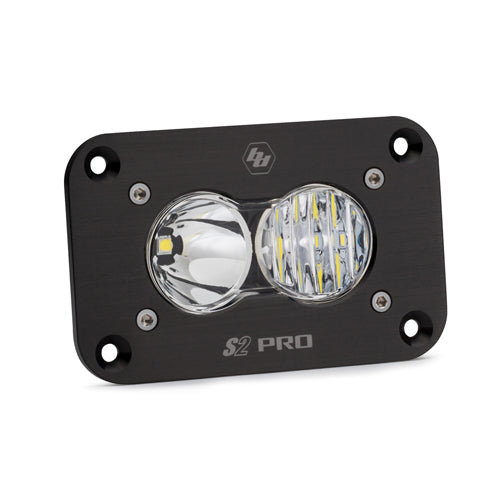 Baja Designs S2 Pro Black Flush Mount LED Auxiliary Light Pod