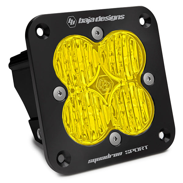 Baja Designs Squadron Sport Black Flush Mount LED Auxiliary Light Pod