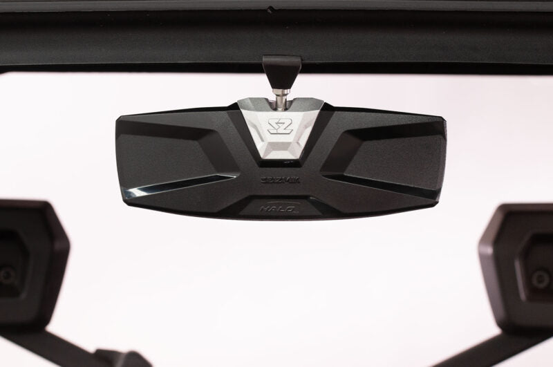 Seizmik Halo-RA CAST Rearview Mirror w/ Cast Aluminum Bezel 2″ & 1.875″ Round Tube ROPS | 56-18025