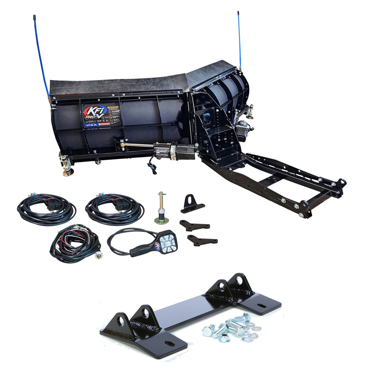 KFI V-Plow Snowplow Kit fits 2016-on Honda Pioneer 1000, 1000-5, 1000-6 - MojoMotoSport.com